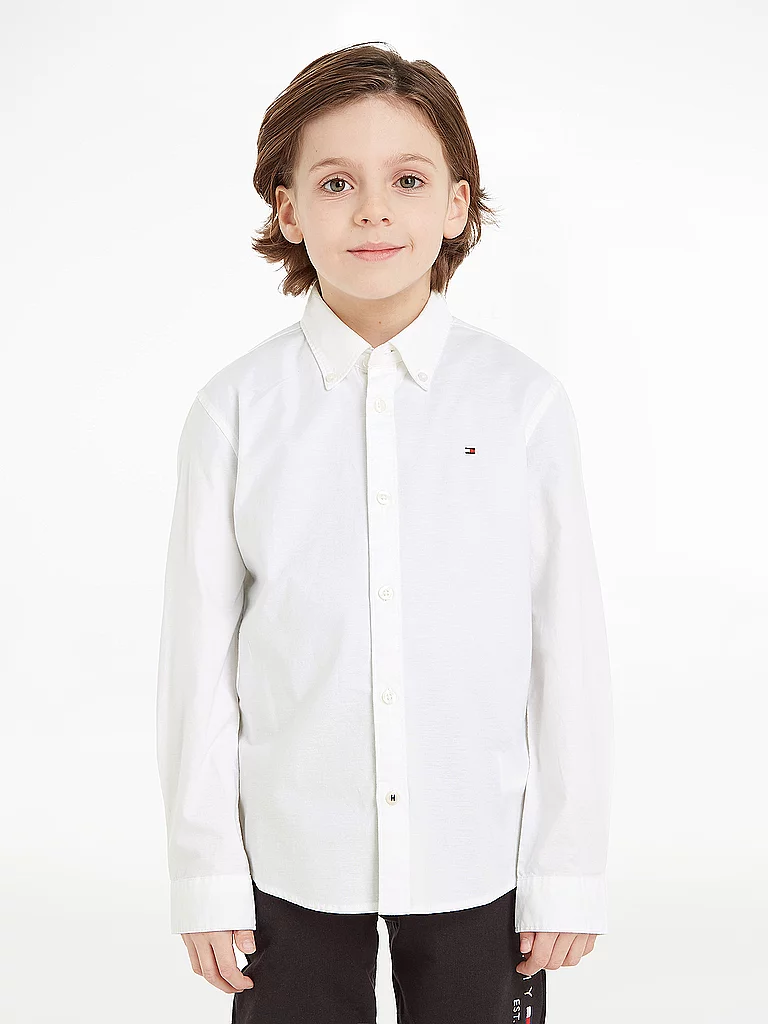 Chemise enfant Tommy Hilfiger BOYS STRETCH OXFORD SHIRT / - vue 4